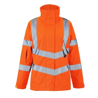 Supertouch HV301 Ladies Hi Vis Orange Kamela Padded Jacket